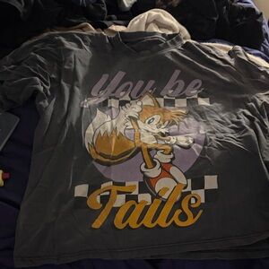 Designers Guild Charcoal T-Shirt with Cartoon Graphic